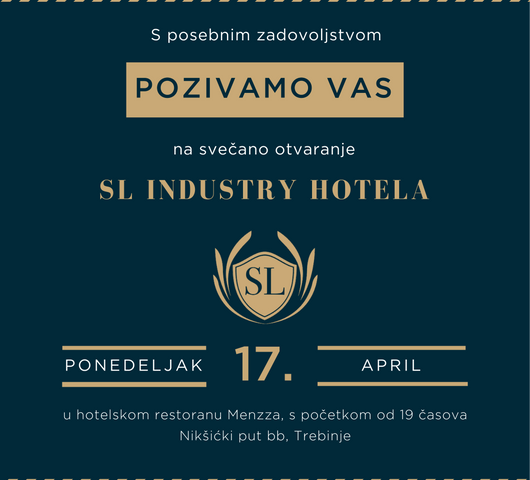 U ponedeljak veče svečano otvaranje novog hotela „Sl Industry“