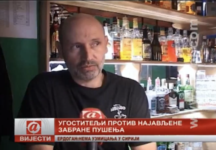 VIDEO: Trebinjski ugostitelji protiv najavljene zabrane pušenja