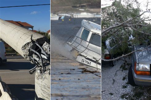 Foto/ video: Jezive slike stižu iz Dalmacije- vjetar dostizao brzinu 200 km/h
