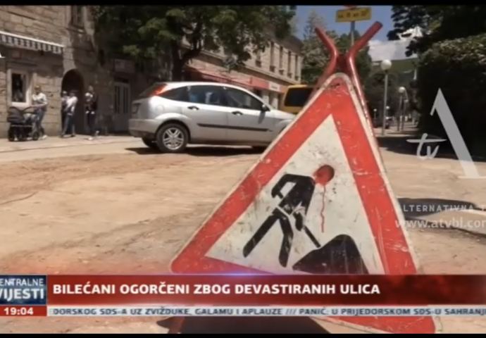 VIDEO: Za dvije nedjelje kraj rekonstrukcije bilećkih ulica