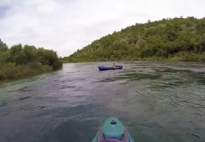 Video: Kajacima do Tvrdoša i Zavale “licem u lice” sa nabujalom Trebišnjicom