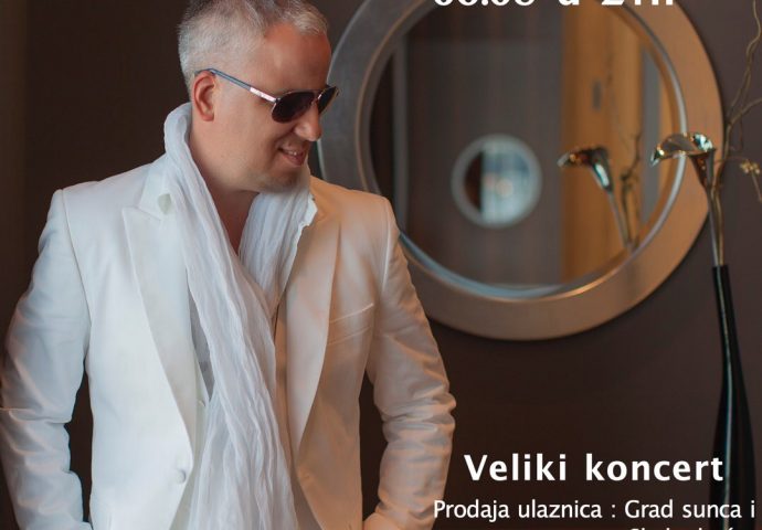 U pretprodaju ulaznice za koncert Saše Matića po duplo jeftinijim cijenama