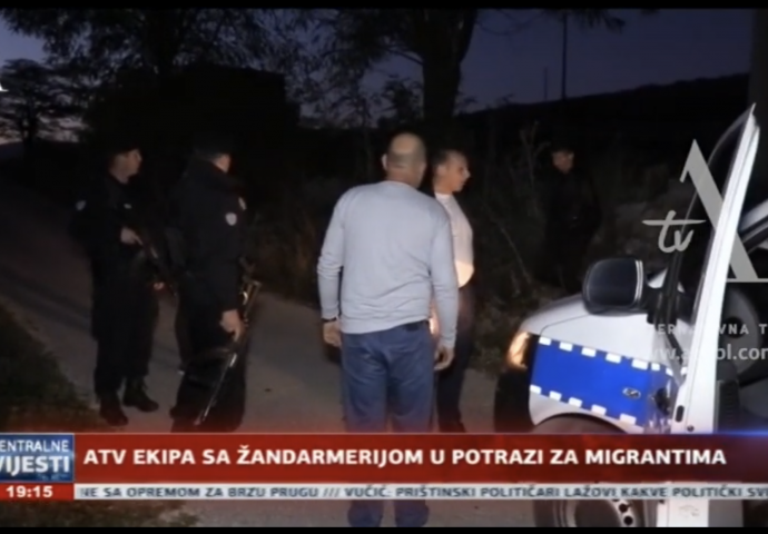 ATV ekipa sa Žandarmerijom u potrazi za migrantima