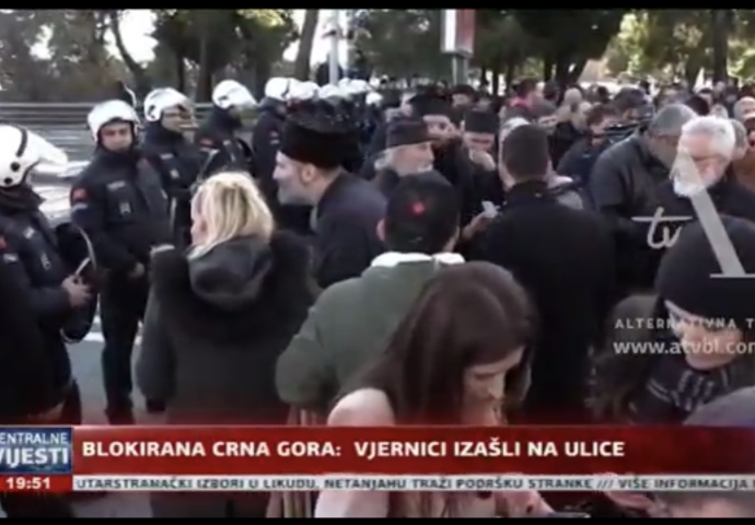 VIDEO: Blokirana Crna Gora-Vjernici izašli na ulice