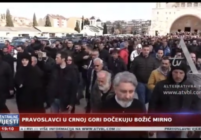 VIDEO: Pravoslavci u Crnoj Gori dočekuju Božić mirno
