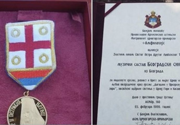 Mitropolit Amfilohije odlikovao “Beogradski sindikat”