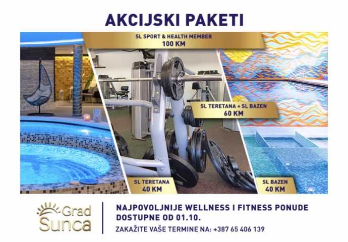 Jedinatvena ponuda za sport i relaksaciju – U prodaji mjesečne karte za Grad Sunca