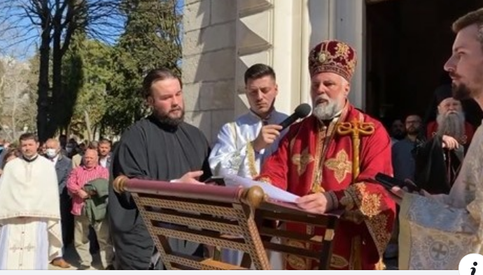 VIDEO: Besjeda Ep. Grigorija na Božanstvenoj liturgiji uz odar Episkopa Atanasija