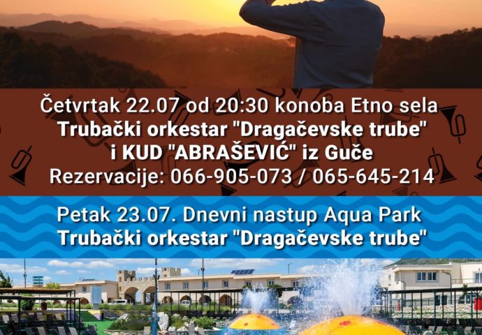 Uživajte uz „Dragačevske trube“ u Gradu Sunca