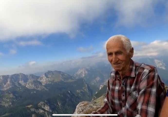 VIDEO: Vojin Mišeljić u 87 godini na najvišem vrhu Balkana
