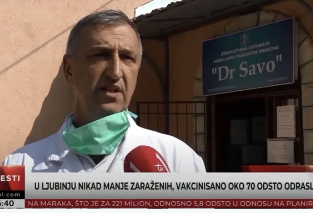 U Ljubinju nikad manje zaraženih, vakcinisano oko 70 odsto odraslih