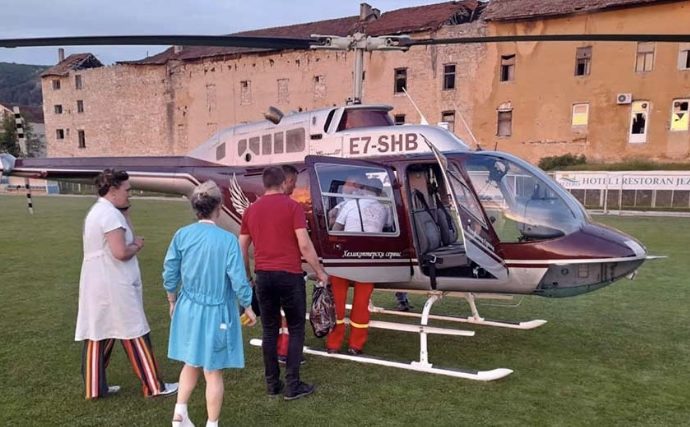 Helikopterom transportovan pacijent iz Bileće na UKC Srpske