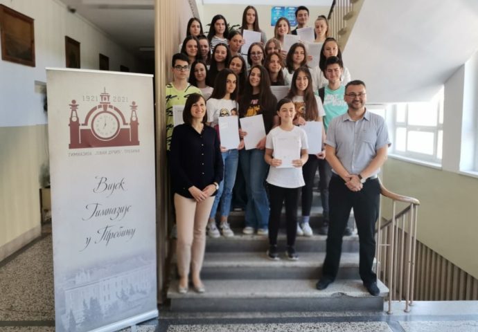 Uspjeh učenika iz njemačkog jezika – 24 trebinjska gimnazijalca položila Gete ispit