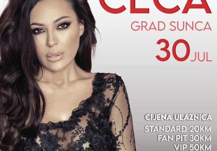 Veliki koncert Cece Ražnjatović u Gradu Sunca – Počinje prodaja promo ulaznica
