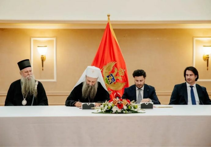 Potpisan Temeljni ugovor između SPC i Vlade Crne Gore
