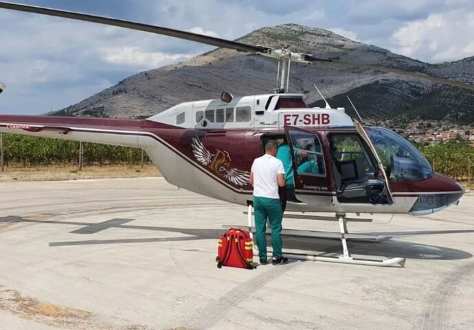 Pacijent iz Trebinja hitno prebačen helikopterom u Banjaluku