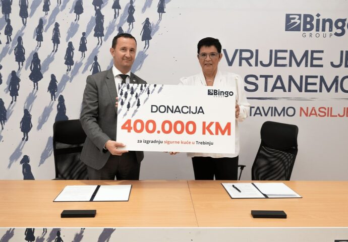 Bingo donirao 400.000 KM za izgradnju sigurne kuće u Trebinju