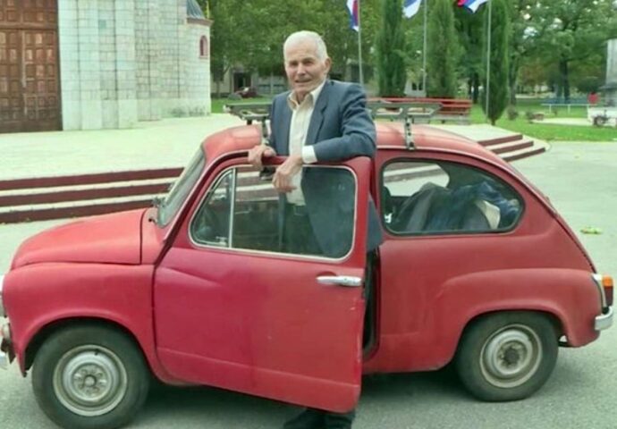 VIDEO: Luka Banður ima 88 godina, a njegov fićo 44