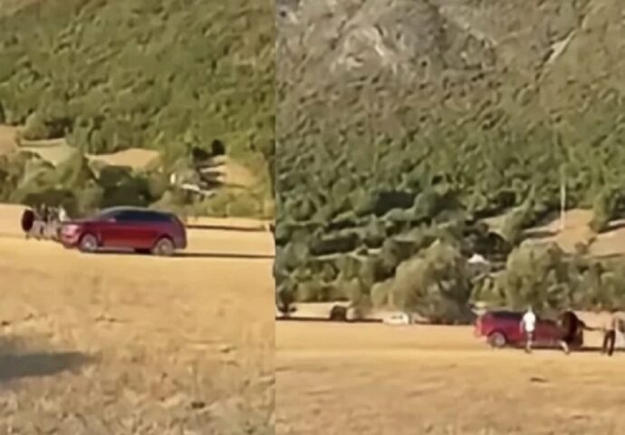 UZNEMIRUJUĆI VIDEO: Užas kod Bileće, autom uletio među publiku